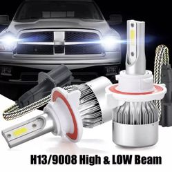 Super White H13 LED Bulbs for your Dodge Ram Dakota Jeep