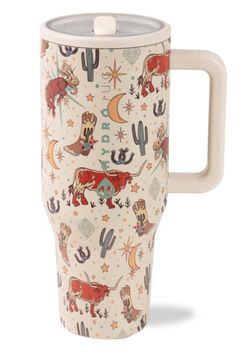 *New* Stainless Steel  40 oz Water Bottle *Rodeo  Theme*  $20 Off