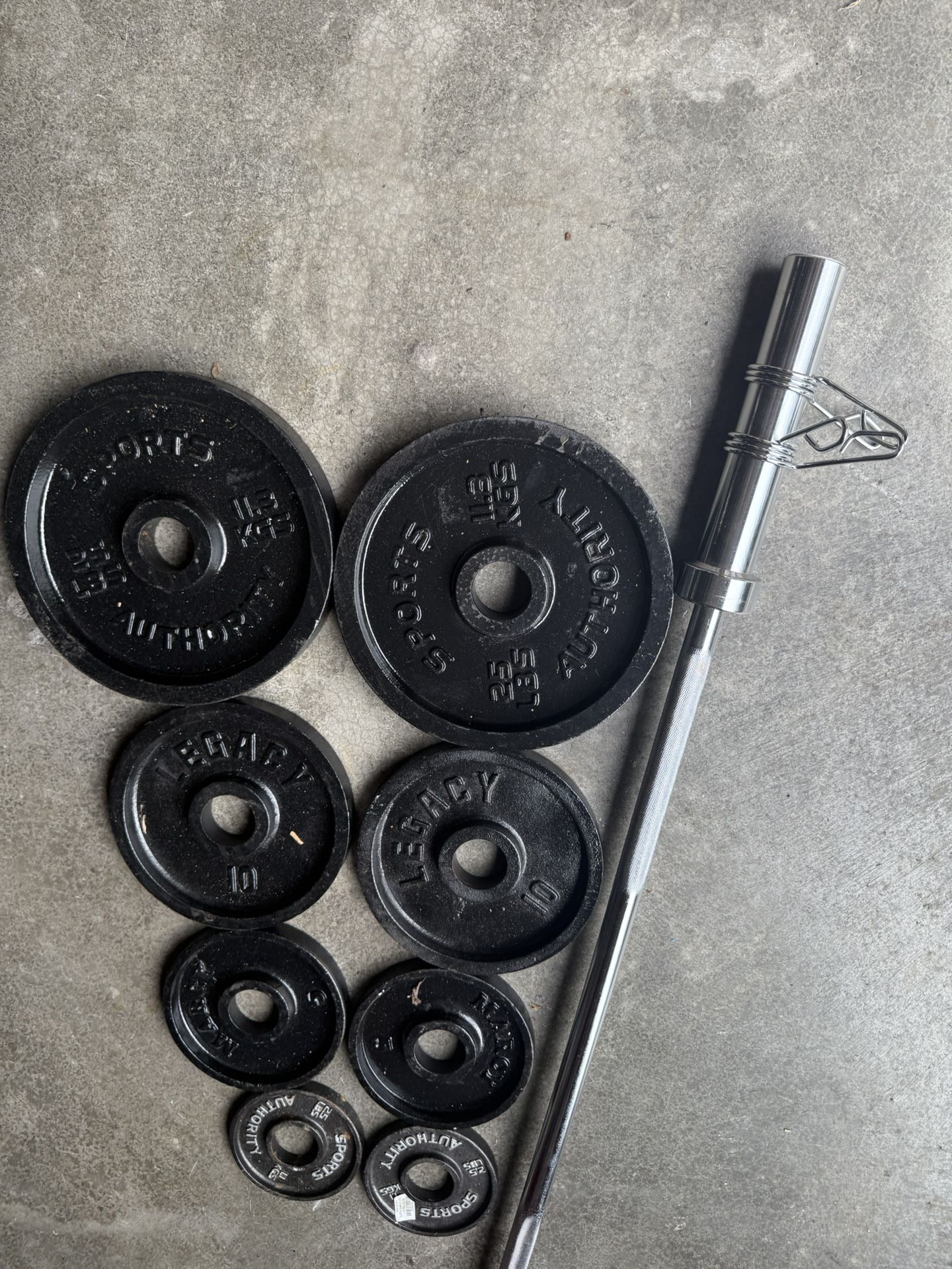 Olympic Weights Barbell Set