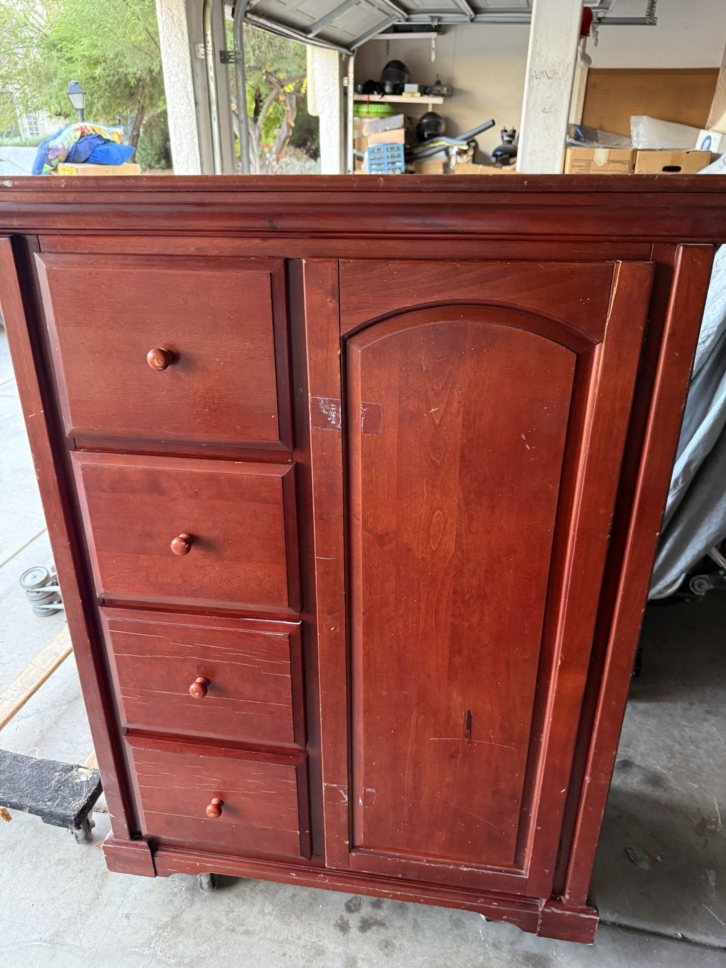 Cherrywood Armoire Dresser 