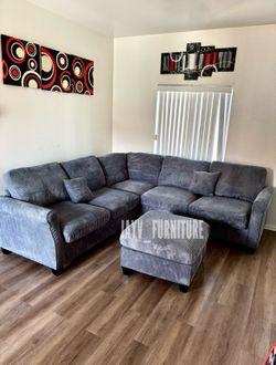 New sectional dark gray color