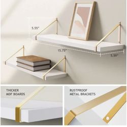 Brand New. Never Opened. Set Of 2. Floating Shelves 