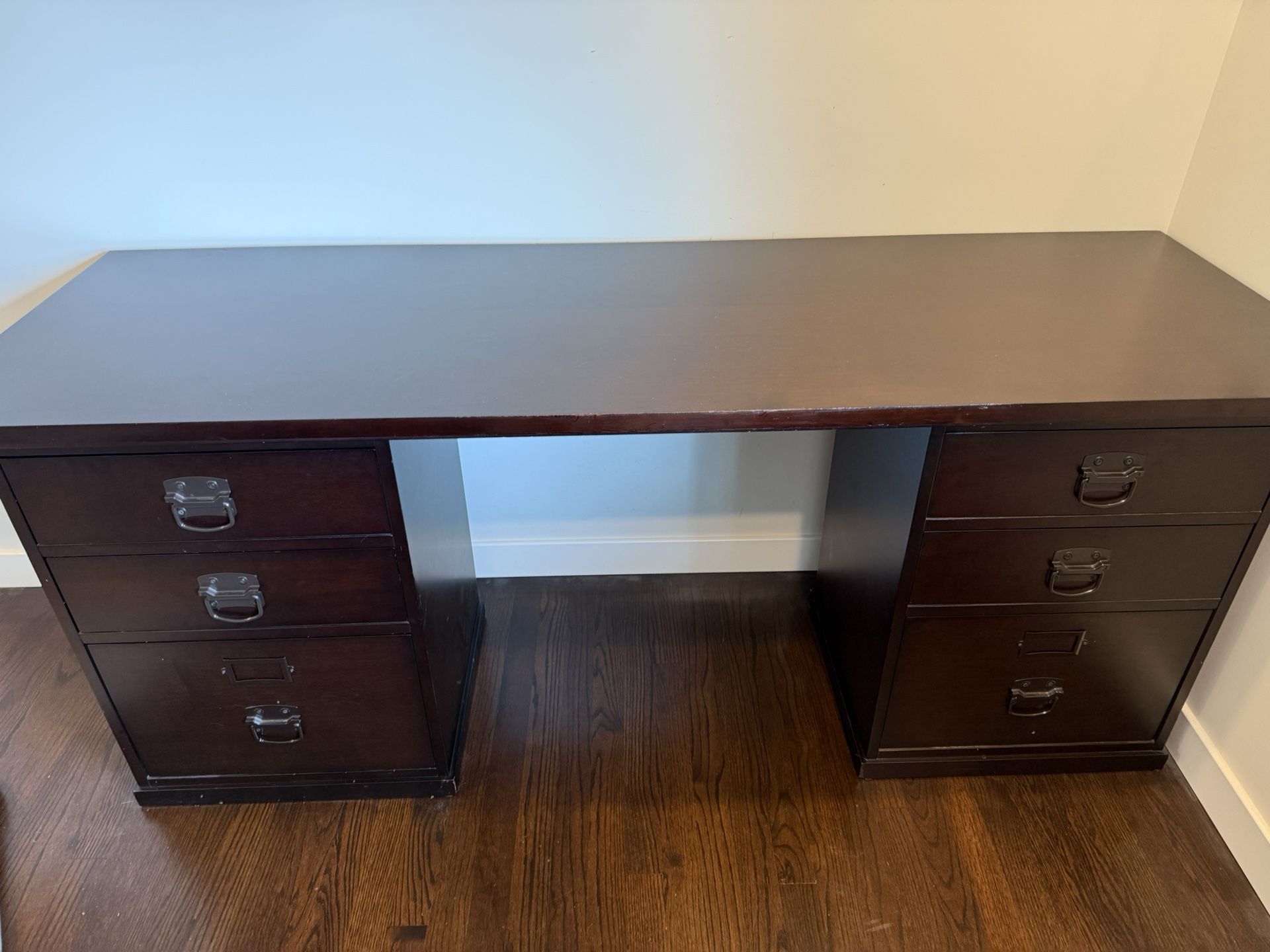Pottery barn Bedford Modular Desk In Espresso Finish