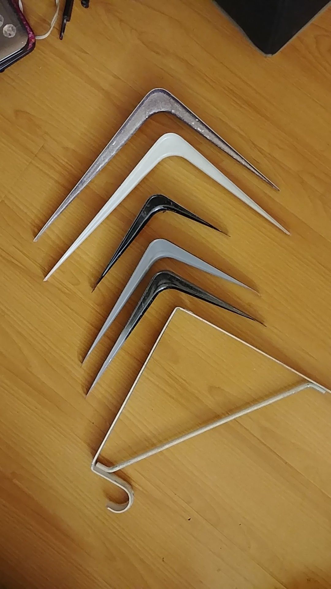 Variety of shelf brackets