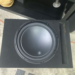 JL W3v3 12” Sub With Ported Box