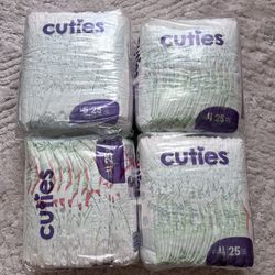 Cuties Diapers 4 Bags Size 4 And 5