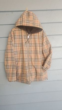Burberry reversible checked hooded jacket