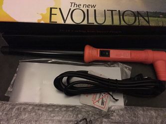 The New Evolution Professional Curling Iron 25/18 Curling Iron Sweet Peach {url removed} RRP $250.00