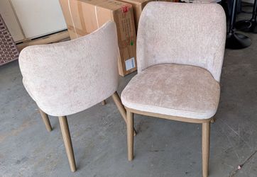 2 Brand New! Super Comfy Cloth Style Dining Chairs
