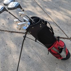 Used Golf Clubs with Stand Bag