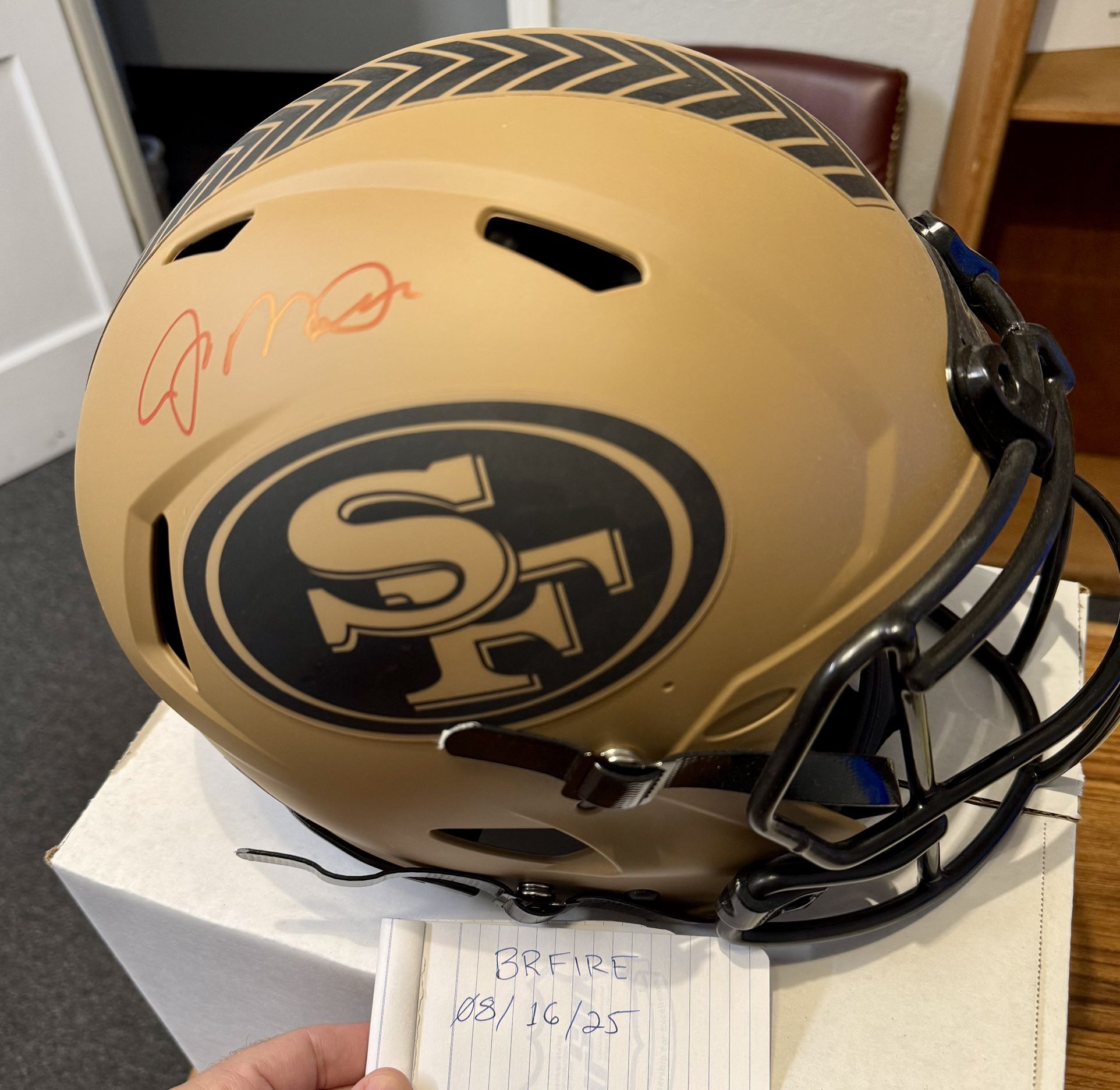 Joe Montana Authentic Signed Helmet