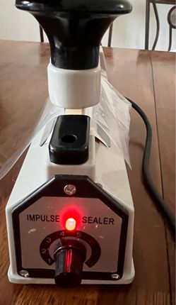 LinsenField PFS-200 8" Impulse Bag Sealer + Bonus Poly Bags Bundle