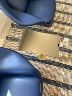 Gold Brushed Metal Side Table