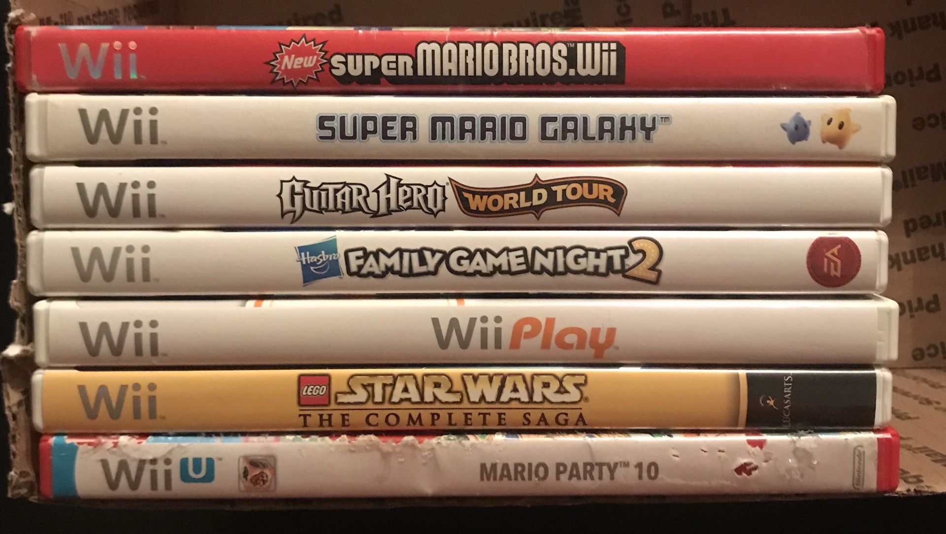 Wii Games for Sale Mario Star Wars Guitar Hero