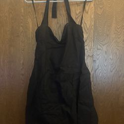 Black Halter mini Dress