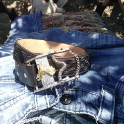 Mens Belt And Buckle