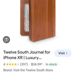 Journal leather wallet case for iPhone 7,8,6s,6 plus full leather wallet and display stand new.