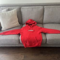 Supreme Bandana Box Logo Hooded Sweatshirt Red