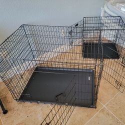 BRAND NEW IN Box! SM'MD Dog Crate $40/ L'XL Dog Crate $60 Up To 70lbs  2 Door Folding Puppy Dog Kennel Animal Cage Add A Bed For $15 