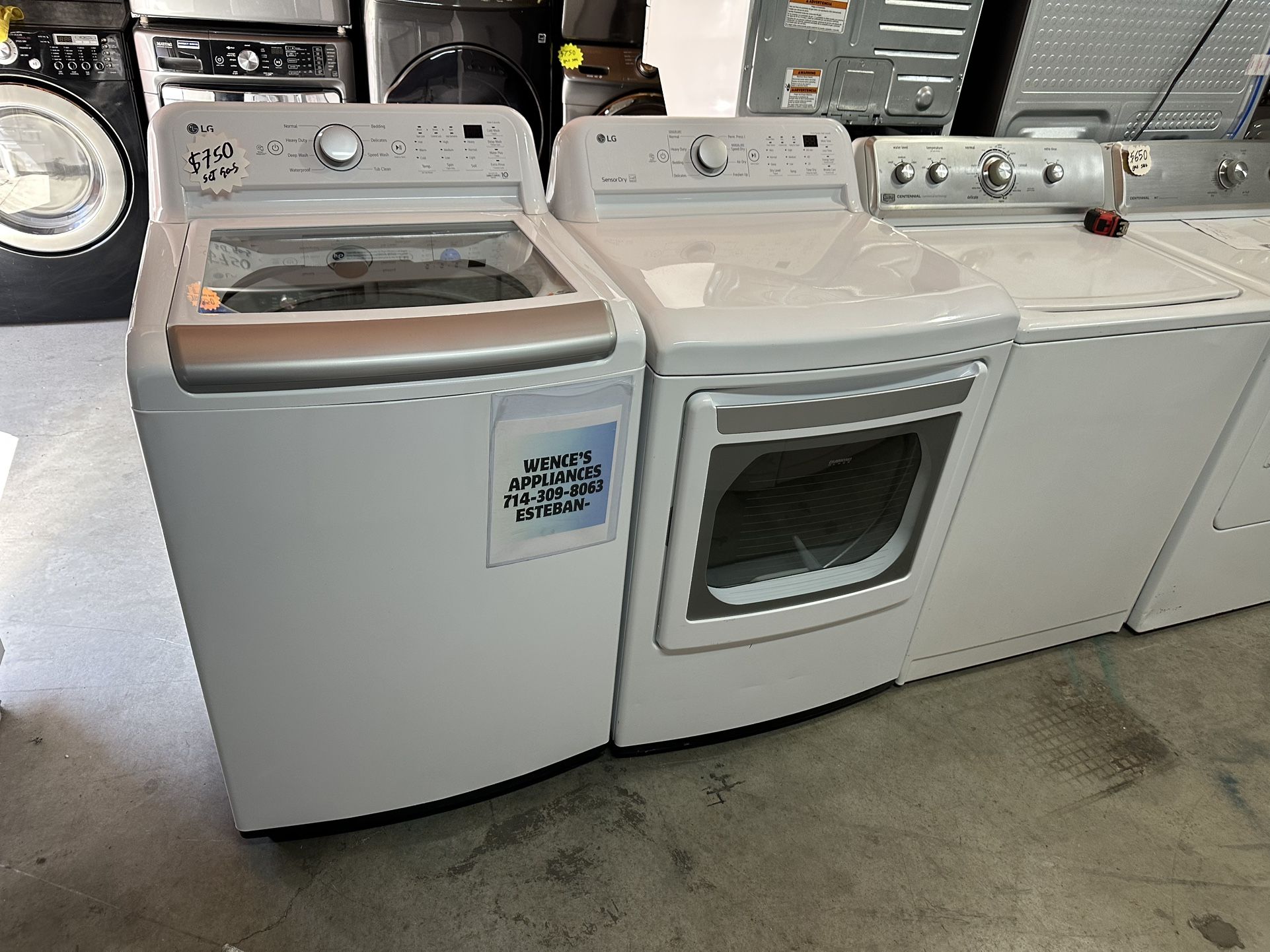White Lg Washer And Gas Dryer