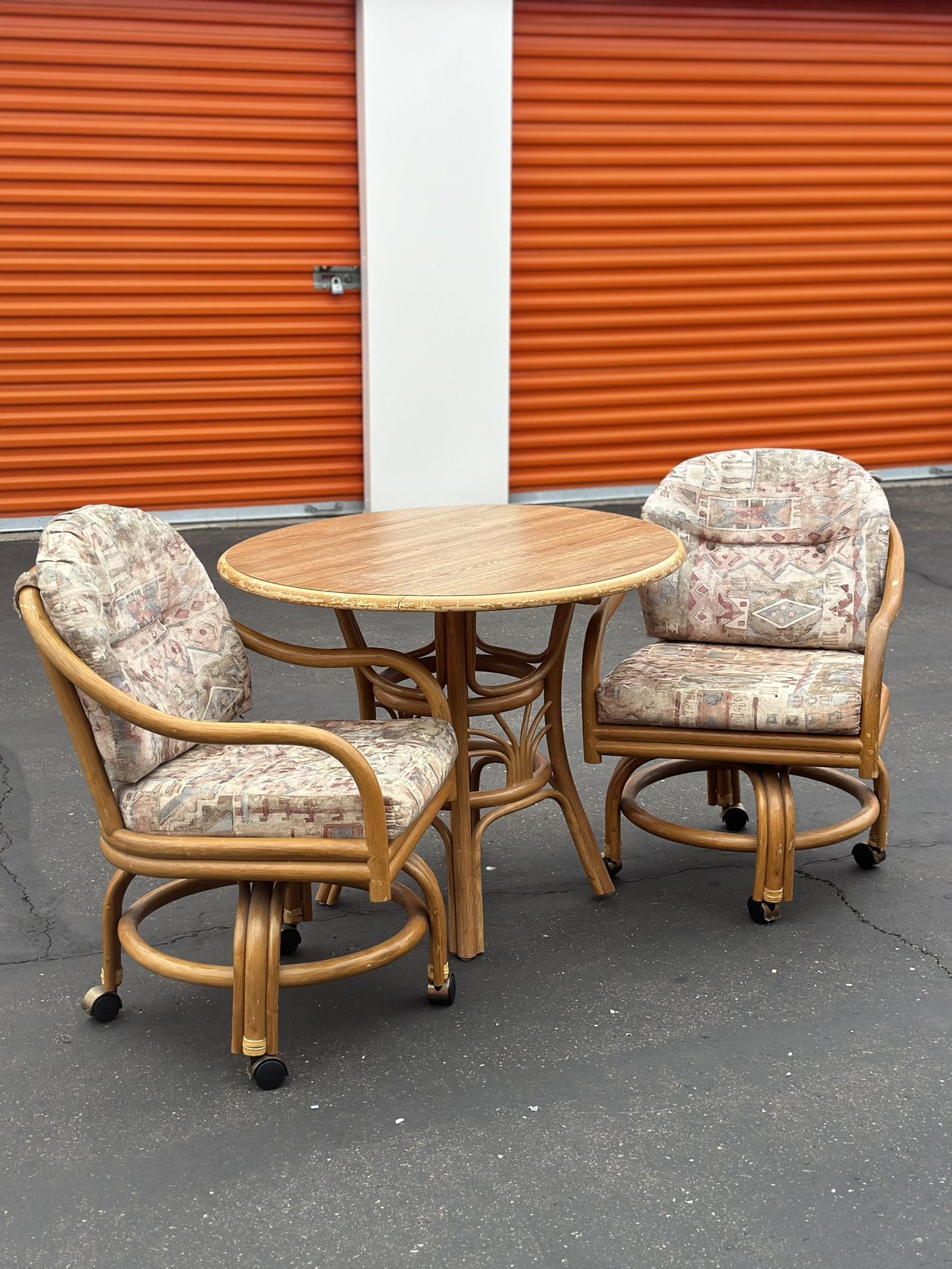Rattan Bistro Table set