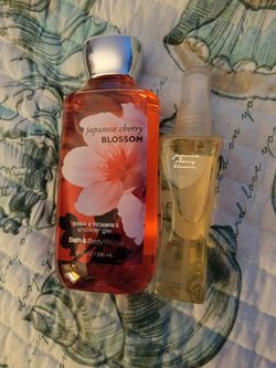 Brand New Bath And Body Works Japanese Cherry Blossom Shower Gel And Body Mist 
