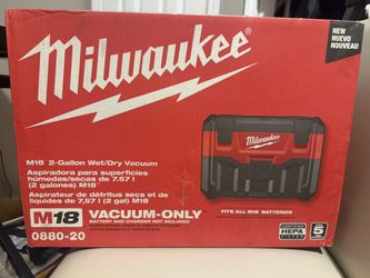 Milwaukee M18–2 gal Cordless Shop Vacuum Tool