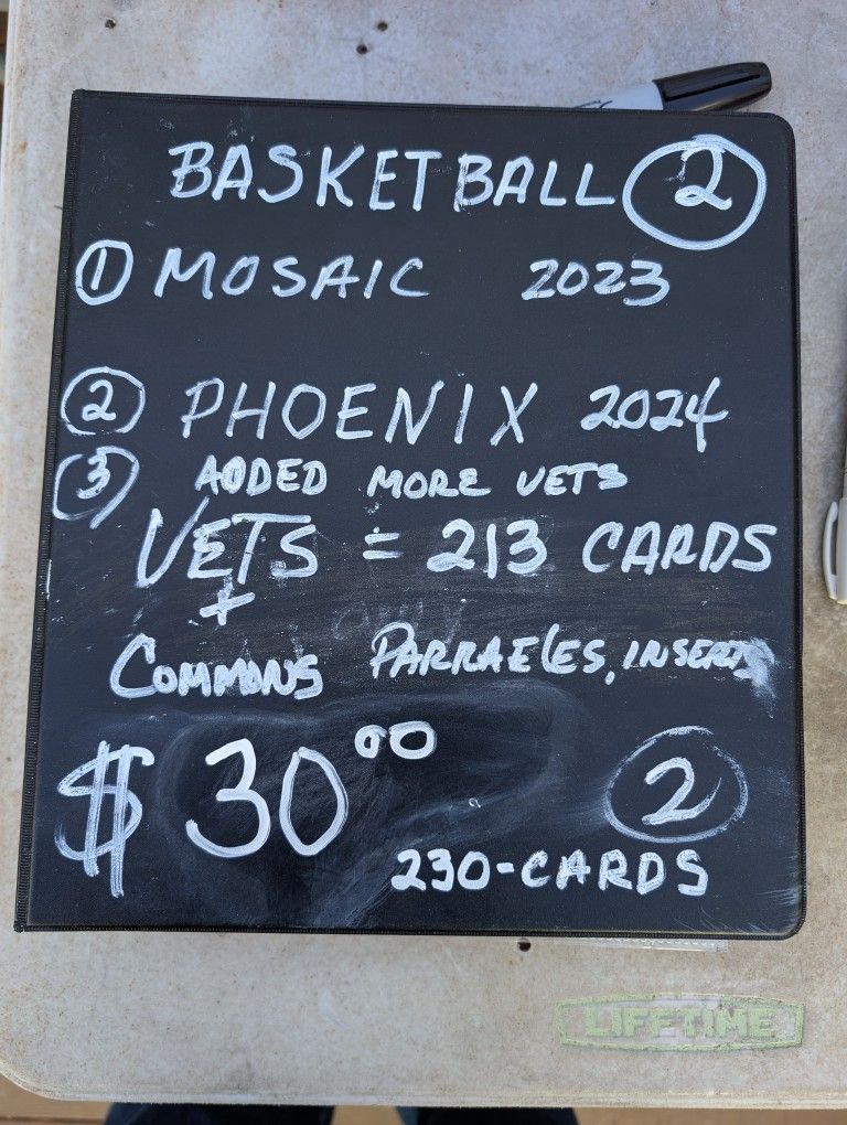 Reduced $200 Containers Basketball Cards Binders