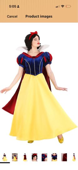 Disney's Snow White Costume for Women, Adult Magical Princess Classic Yellow Bodice and Skirt