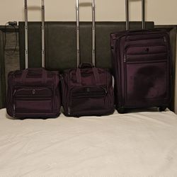 3 ROLLING LUGGAGE BAGS