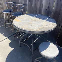 Adjustable Table And Chairs ! 