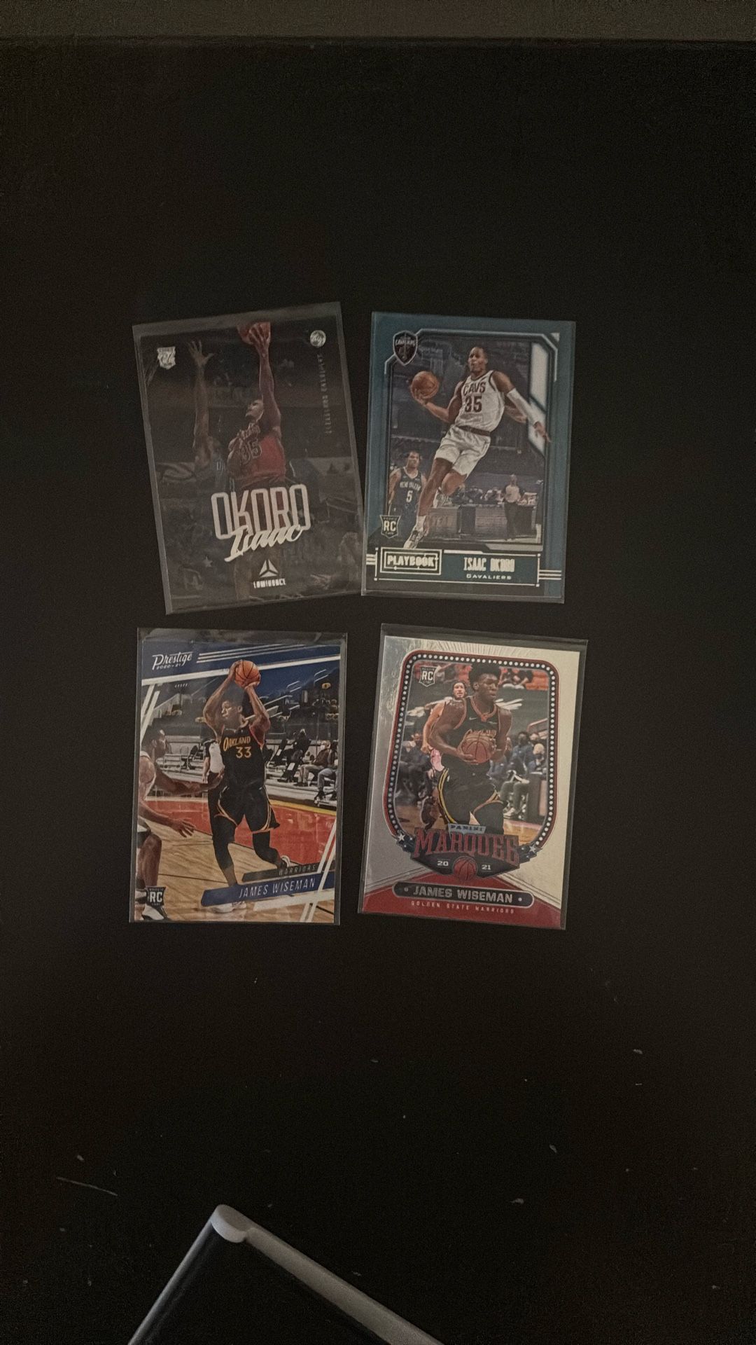 2 Isaac Okoro And 2 James Wisemen Rookie Cards 