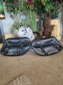 Harley Davidson saddle bags.