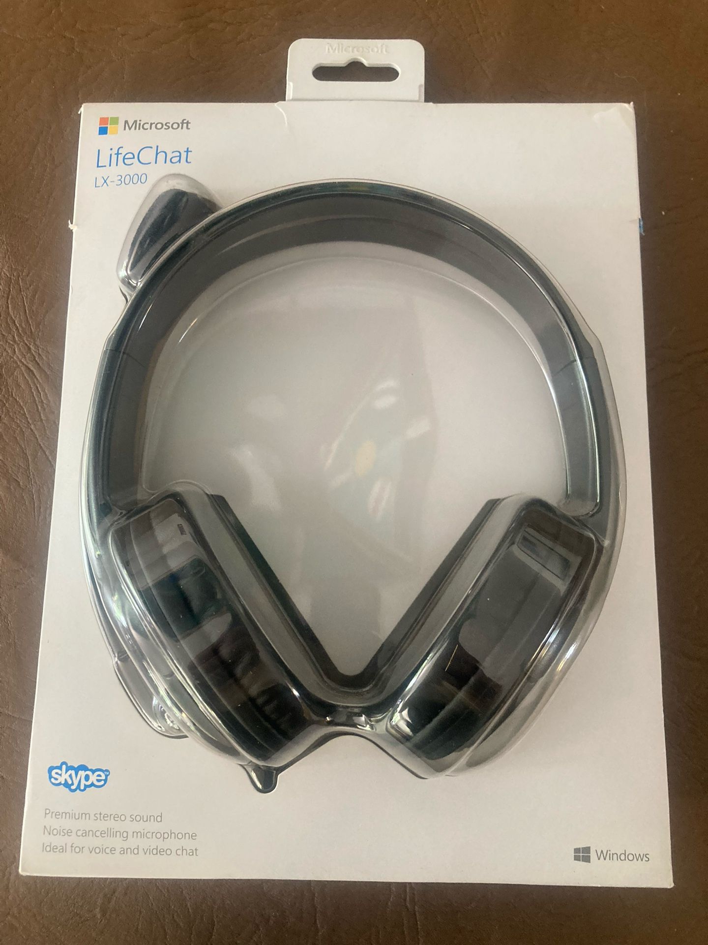 New- Open Box - Microsoft lifechat lx-3000 headset- over ear with microphone