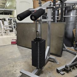 Commercial grade standing calf gym equipment exercise fitness weight machine