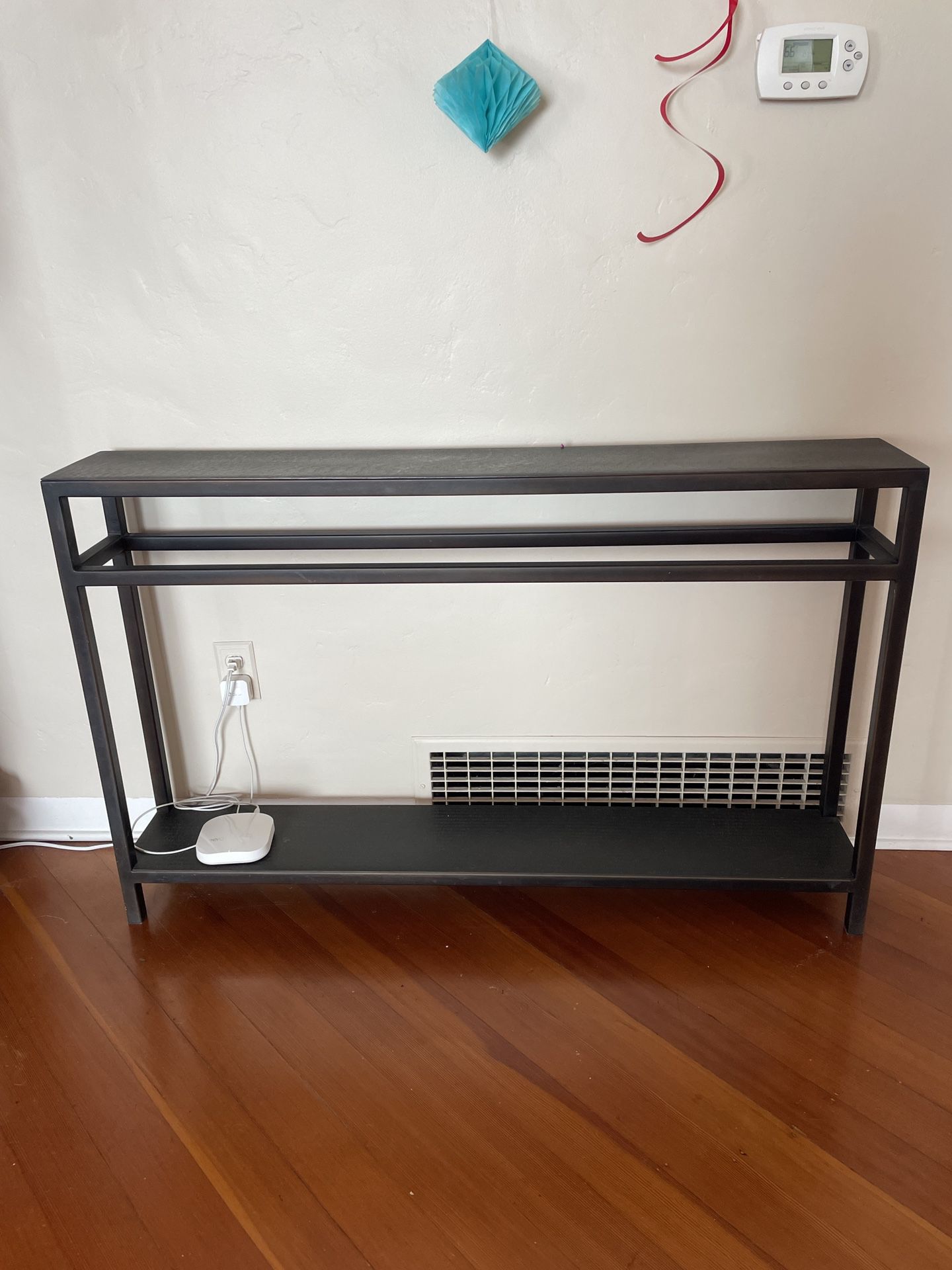 Crate & Barrel Metal Console Table