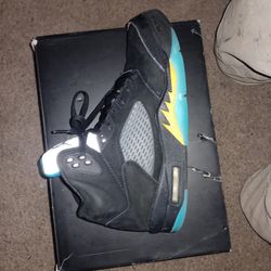 JORDAN 5 Retro Black/Aqu