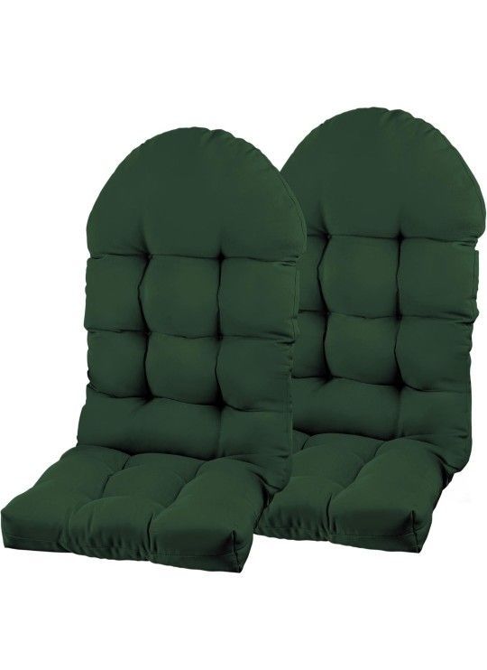 Adirondack Chair Cushion, Rocking Chair Cushion 44x19.4x4 inch, High Back Patio Cushions of Upper and Lower with Ties, Sunscreen and Fade-Resistant