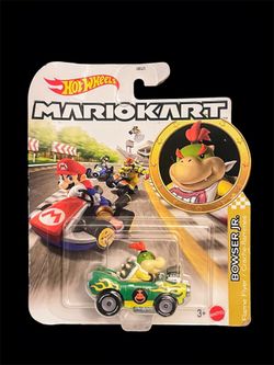 Hot Wheels Mario Kart Bowser Jr. Flame Flyer Diecast Car 1:64 Unopened