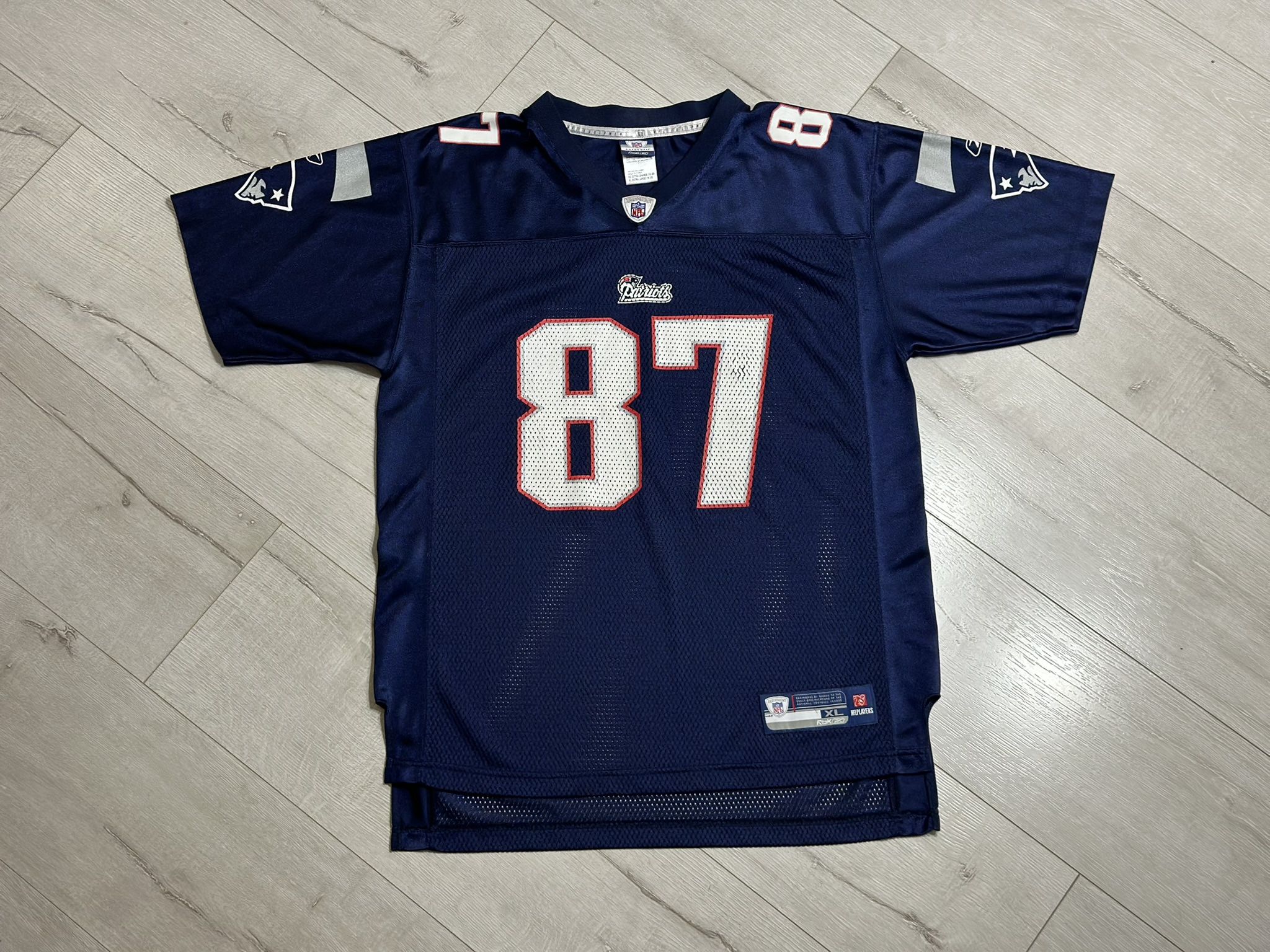 New England Patriots Rob Gronkowski Reebok NFL Equipment Jersey Size XL Youth