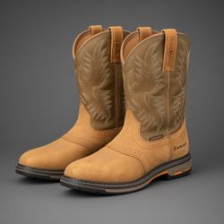 Ariat pull-on work/cowboy boots - NEW Size 10