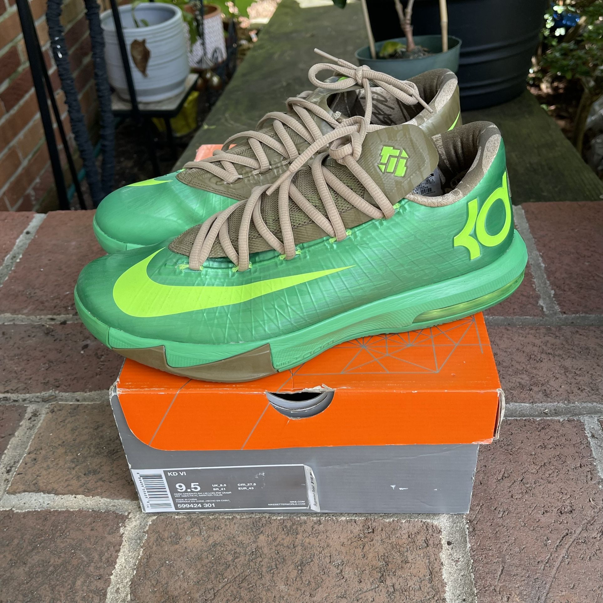 Nike KD 6 Bamboo Size 9.5