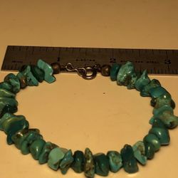 Real Stone Turquoise  Bracelet   15.00  Shipping Available 
