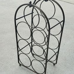 7 Wine Bottle Metal Countertop Rack $20 Firm