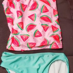 Girl's Cat and Jack Swimsuit Size Lg 10 to 12