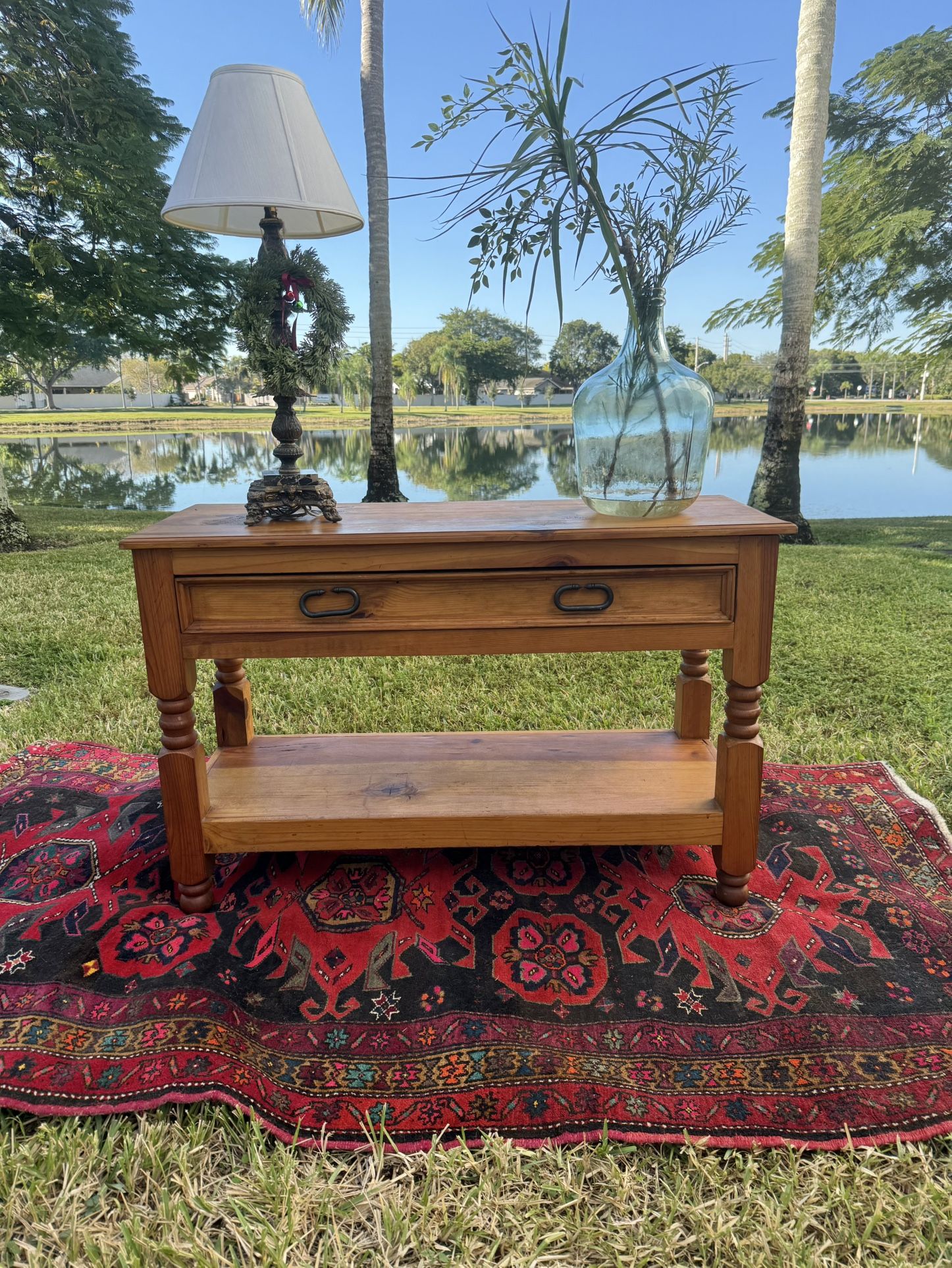 Rustic Farmhouse Console Table