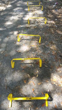 Ladder and hurdles. By sklz