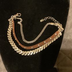 SilverTone Multi Strand Bracelet 