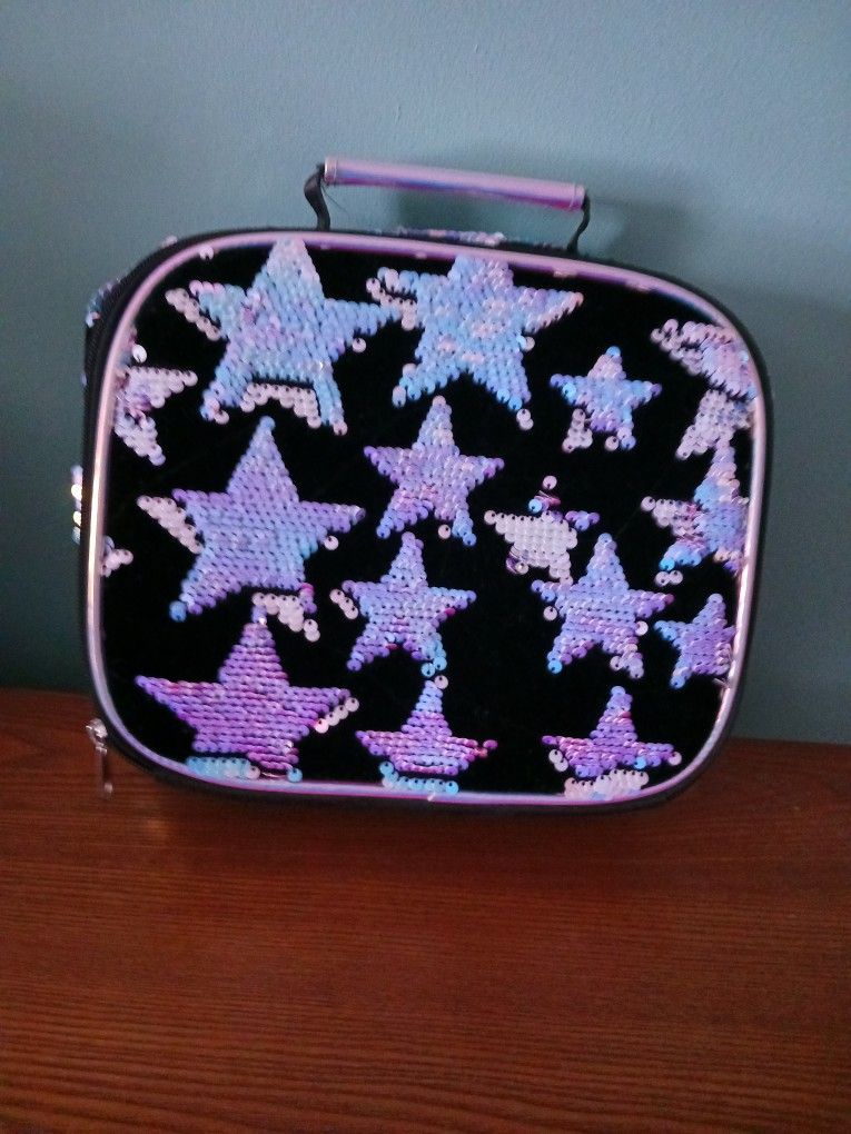 LN Girls Star Sequined Lunch Bag