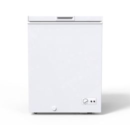 Galanz 5.0 cu ft Chest Freezer: Freestanding, Hinged Top Door, Compressor Cooled, White